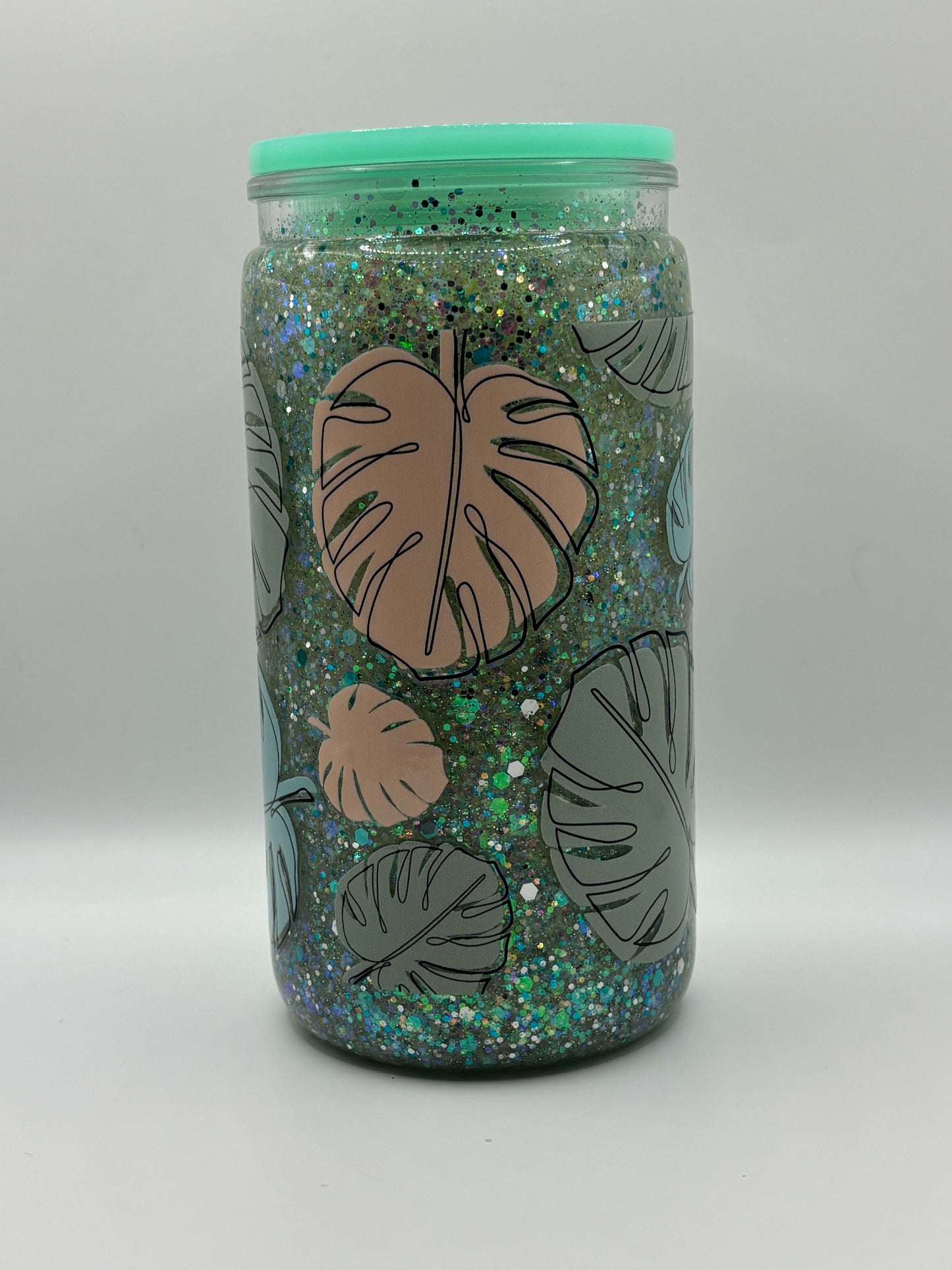 Leaf Snow Globe Cup- 16oz