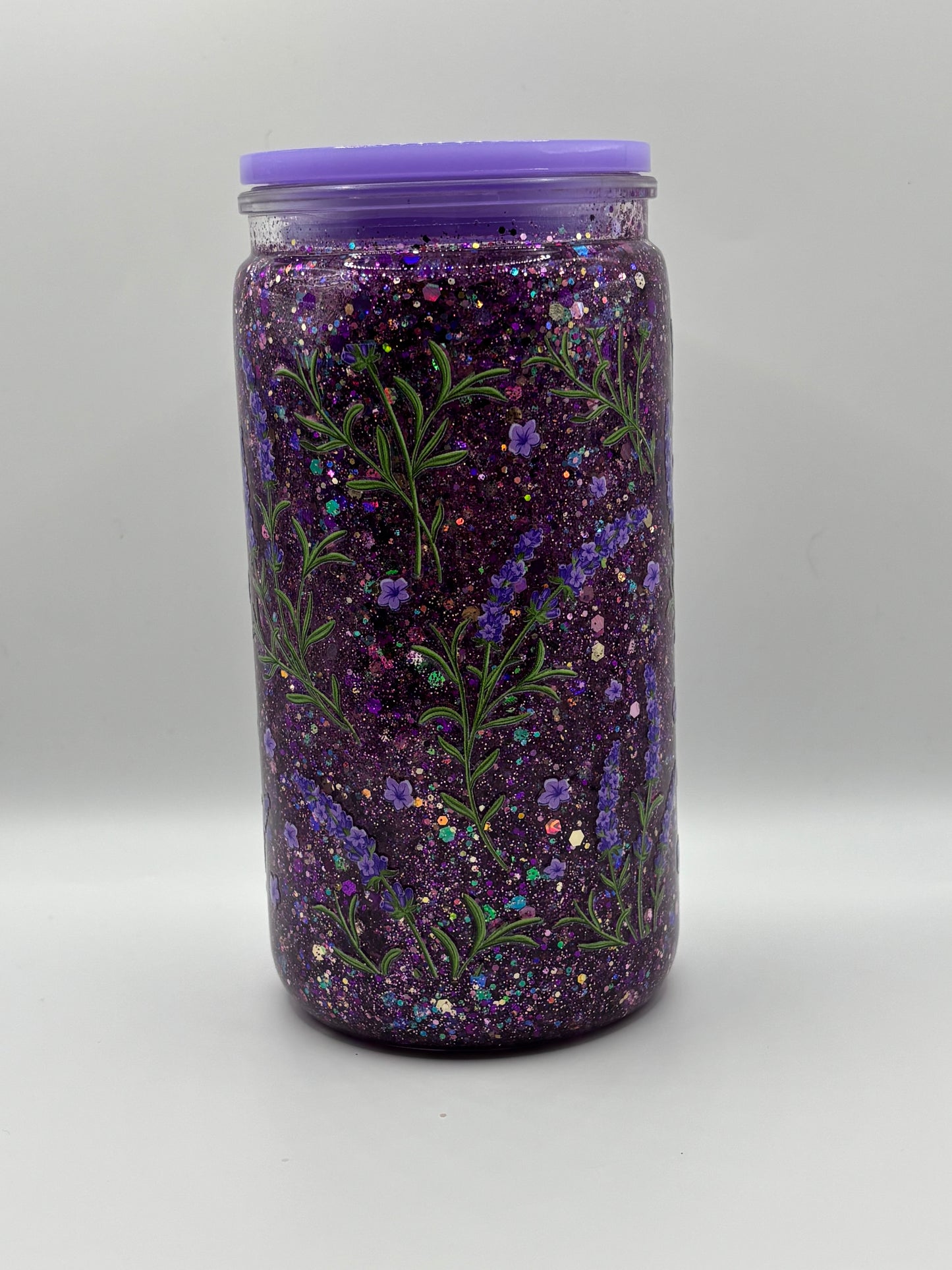 Flower Snow Globe Cup-16 oz