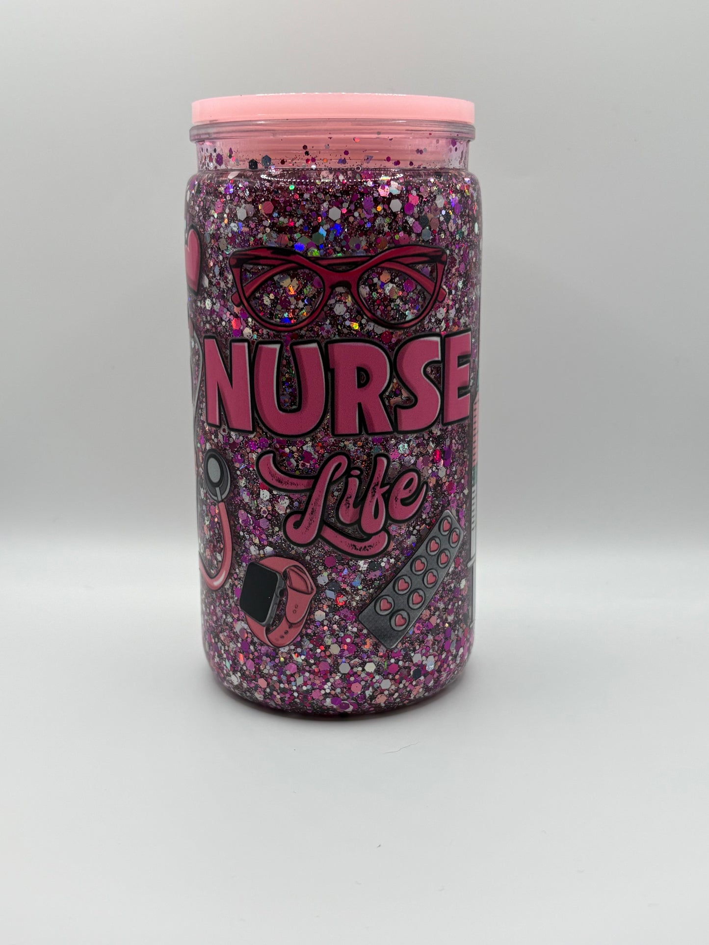 Nurse Snow Globe Cup- 16oz