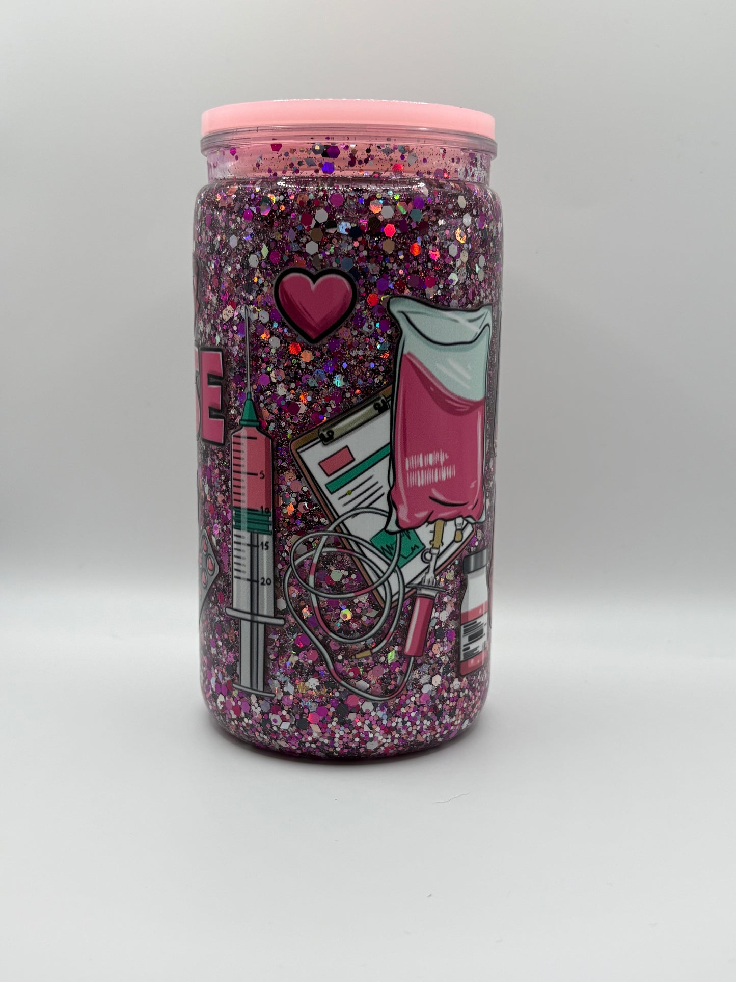 Nurse Snow Globe Cup- 16oz