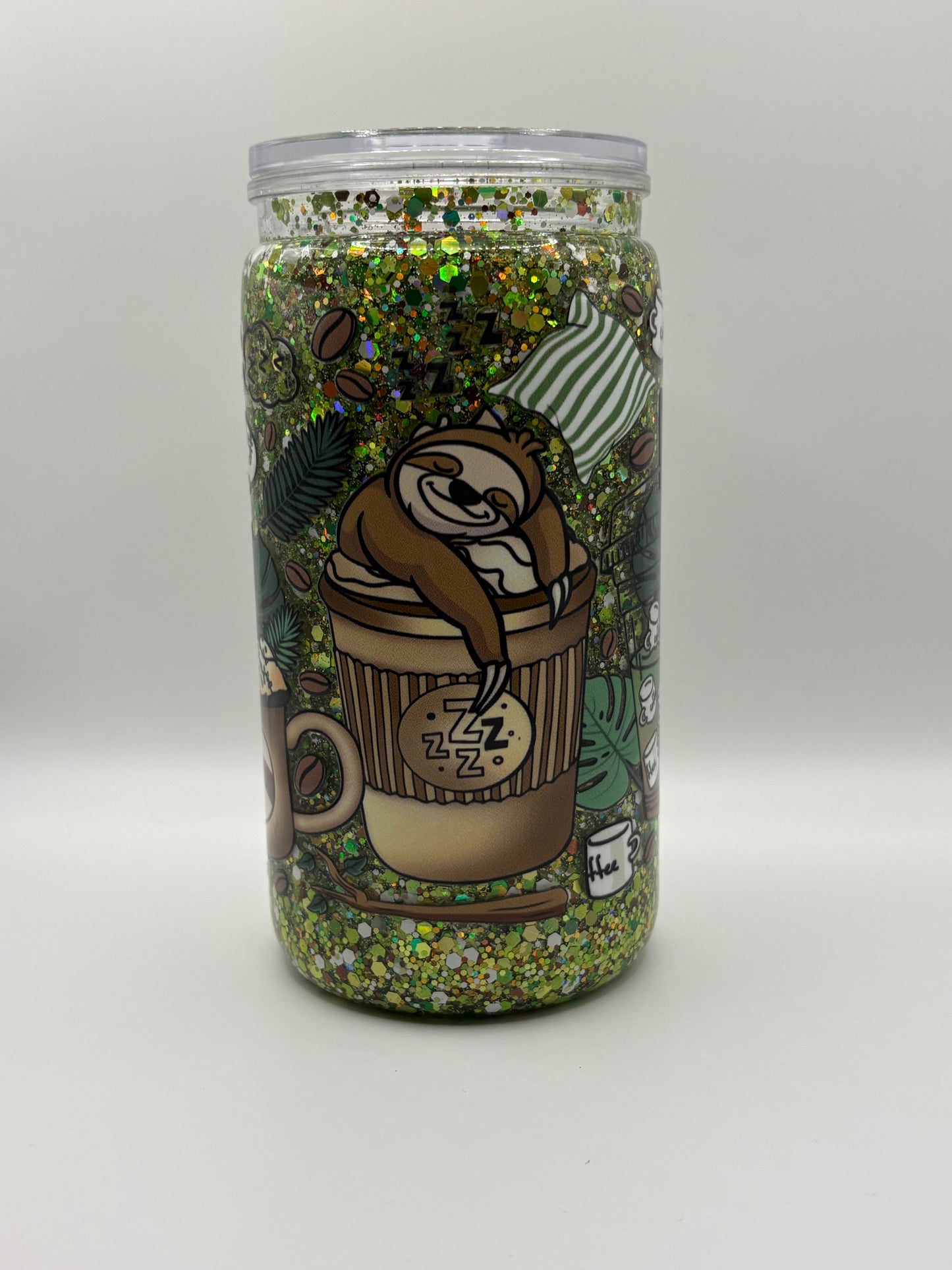 Sloth Snow Globe Cup- 16oz