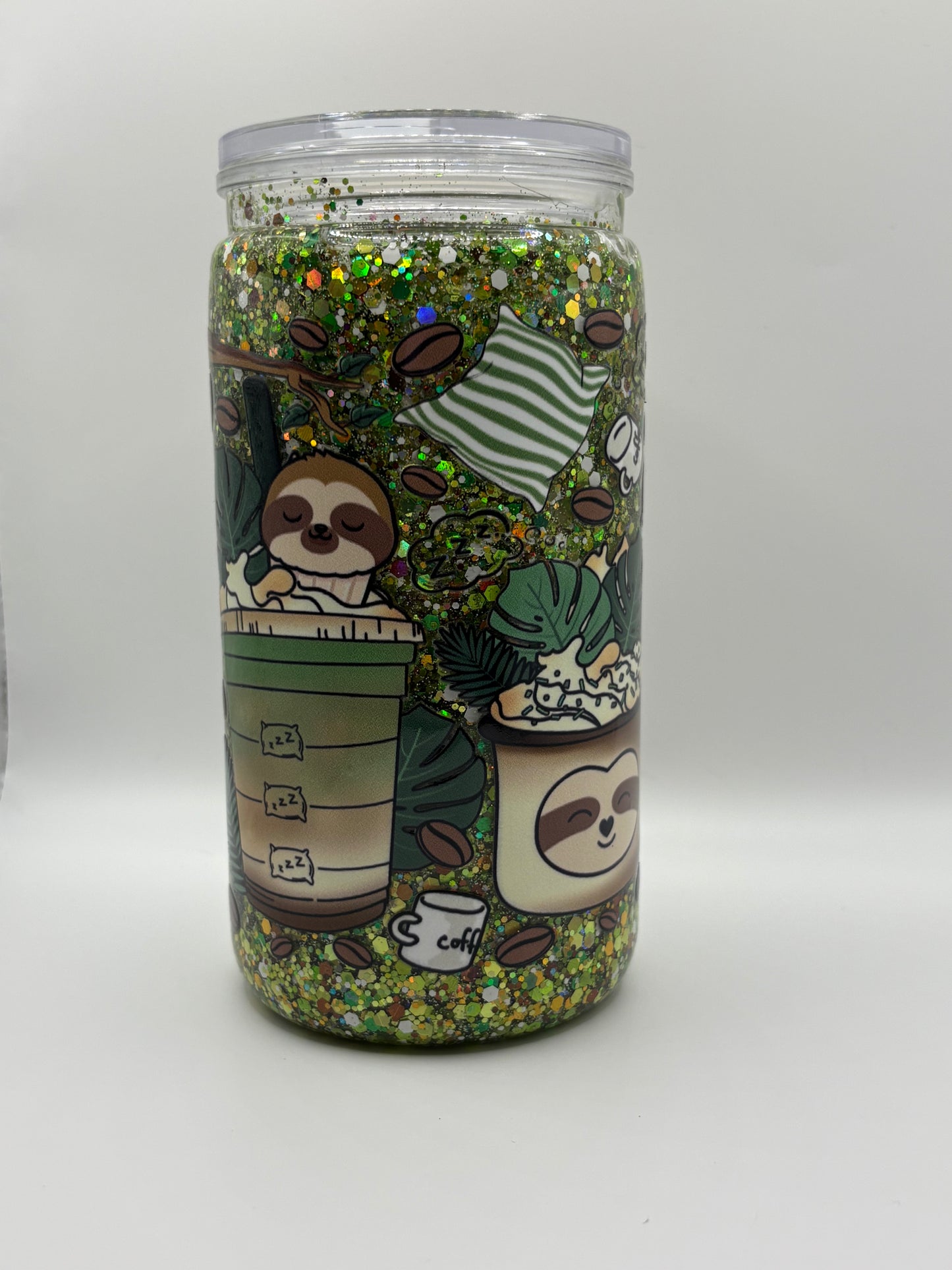 Sloth Snow Globe Cup- 16oz