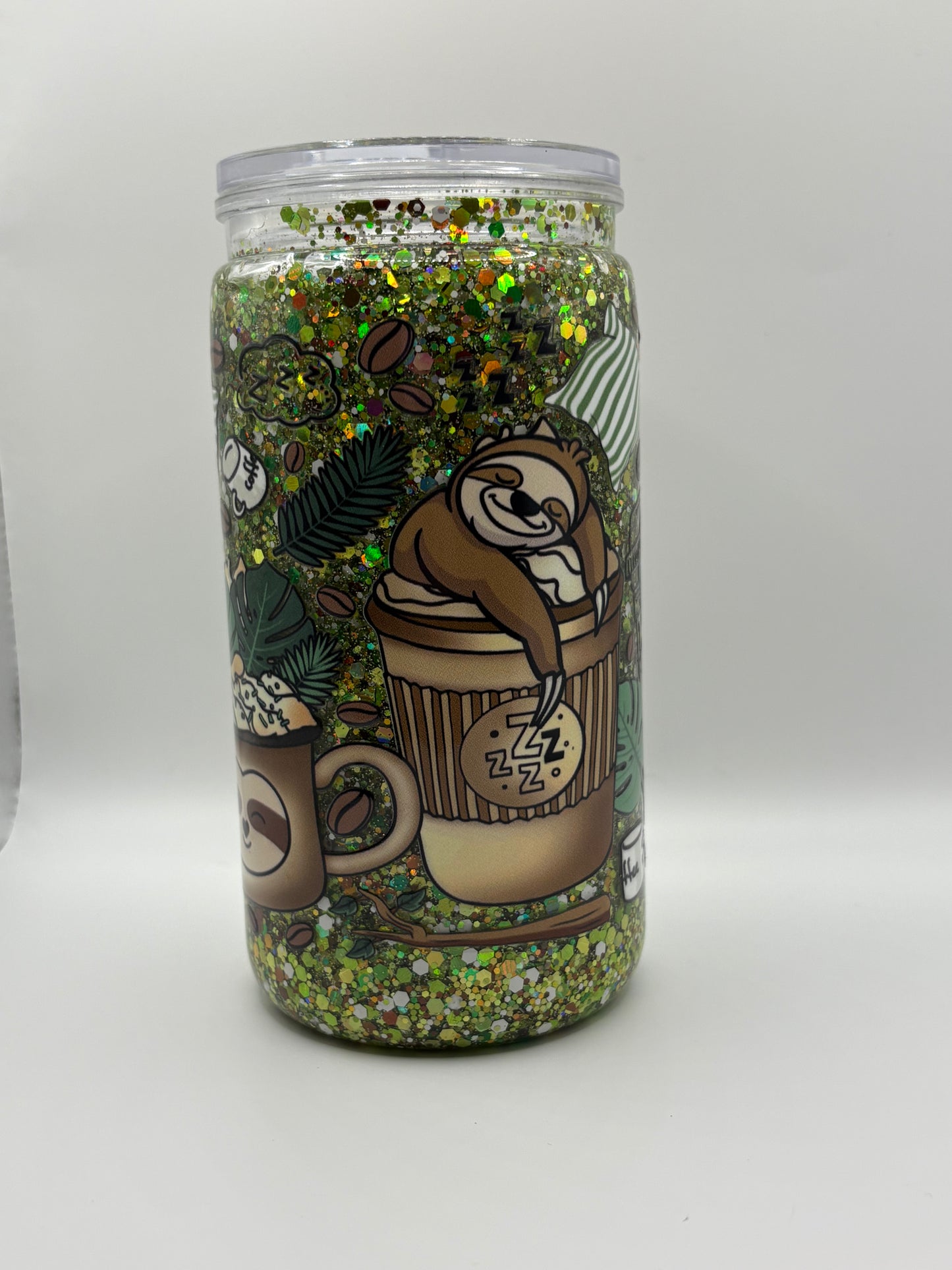 Sloth Snow Globe Cup- 16oz