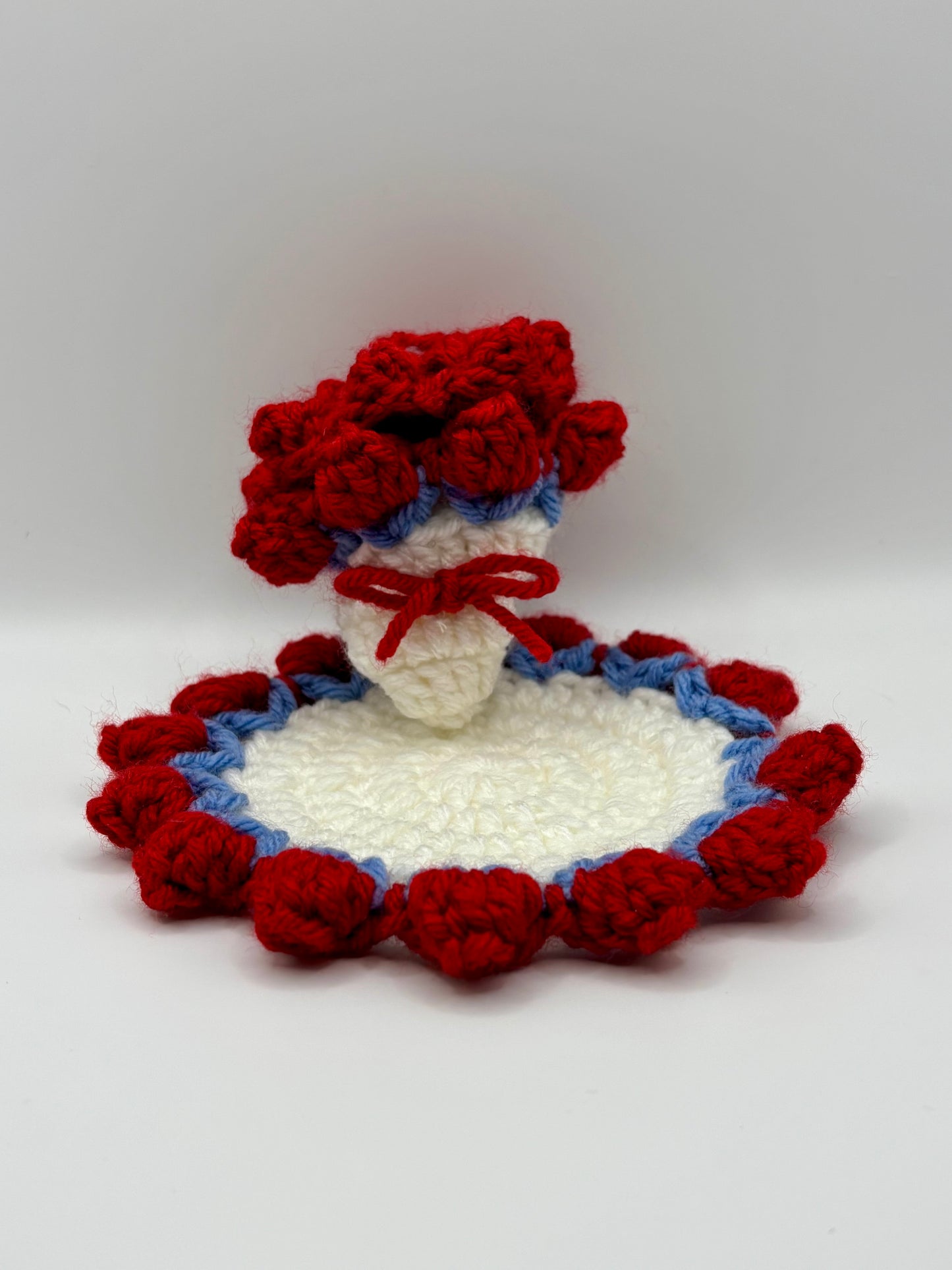 4th of July Flower Coasters- Set of 2